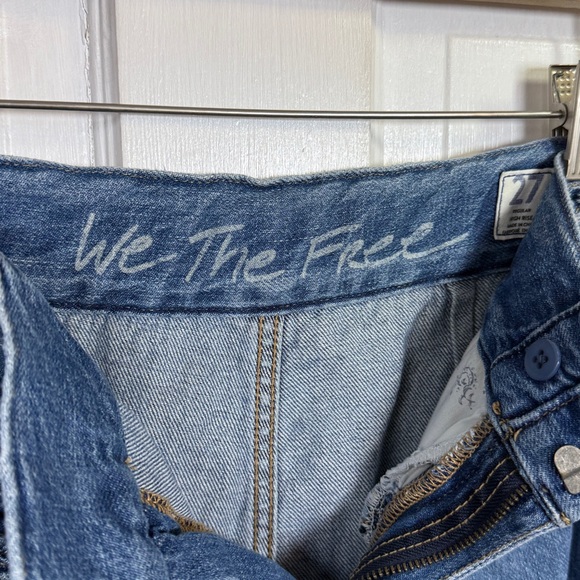 Free People Seasons in the Sun Flare High Waist Jeans W2302 Sz 27 - Picture 6 of 11